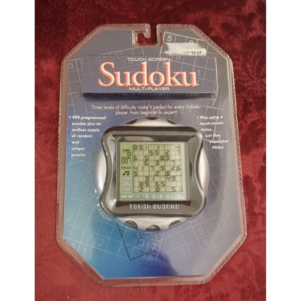 SuDoku Excalibur Touch Screen Multi Player Handheld Electronic Game Brand New